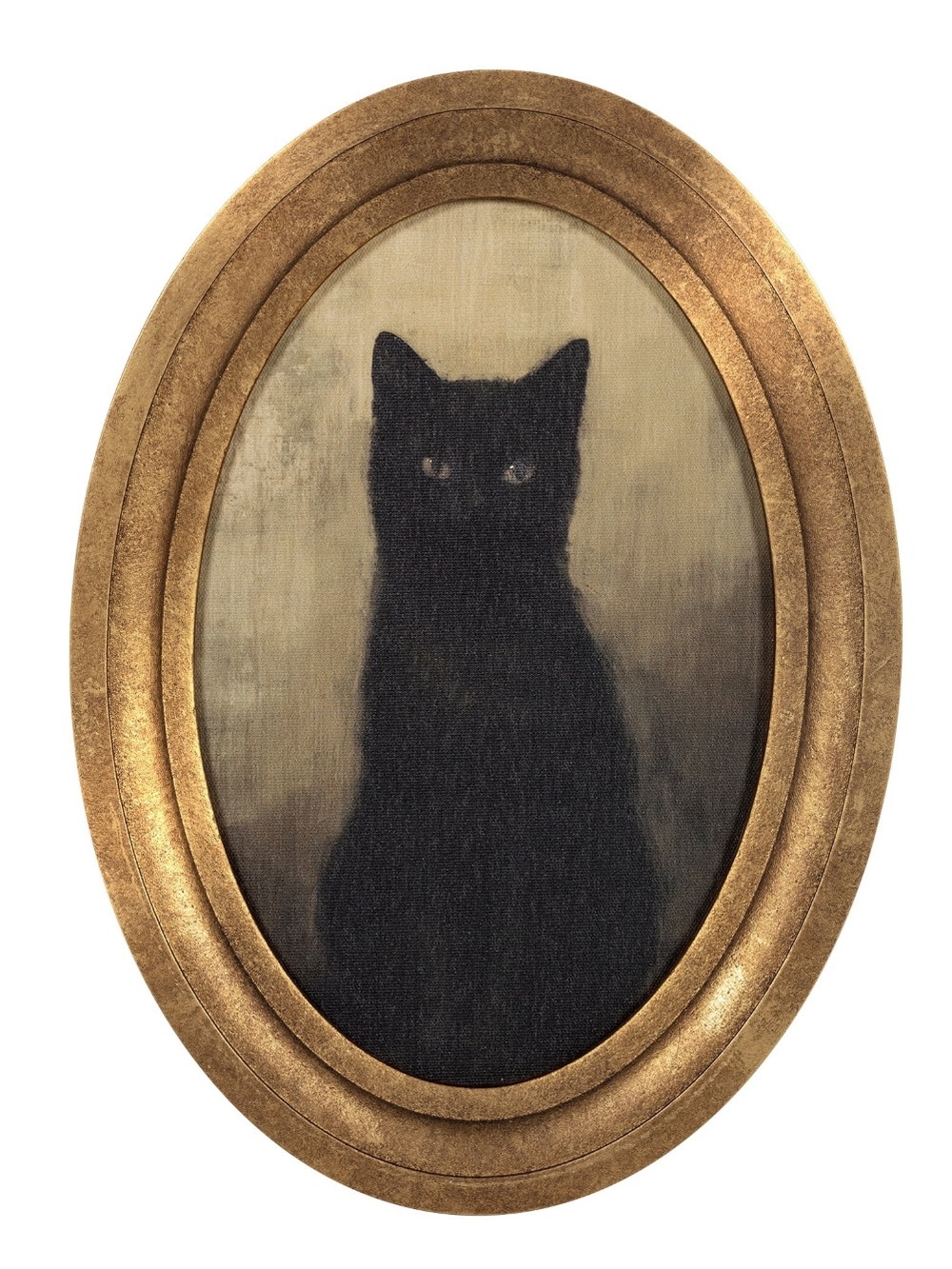 New! My Texas House Halloween Black Cat Oval MDF
Canvas Print